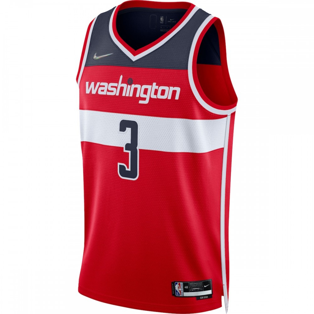 Bradley Beal Washington Wizards 2021/22 Diamond Swingman Jersey - Icon Edition - Red-Pro Kit Vault | Brand New 26/27 Sports Jerseys